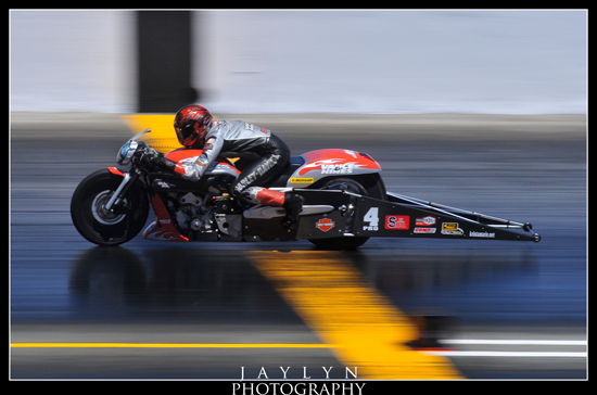 NHRA pro stock motorcycle driver Andrew Hines 