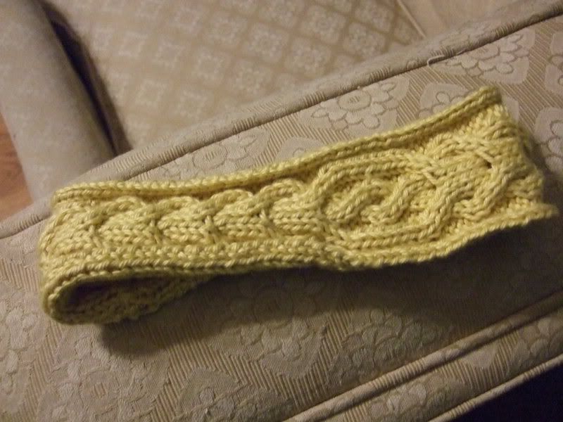 cabled headband