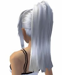 white ponytail