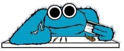 Cookie Monster Snorting