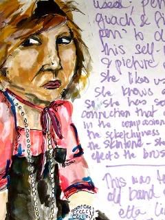 Self Portrait in Scetch Book