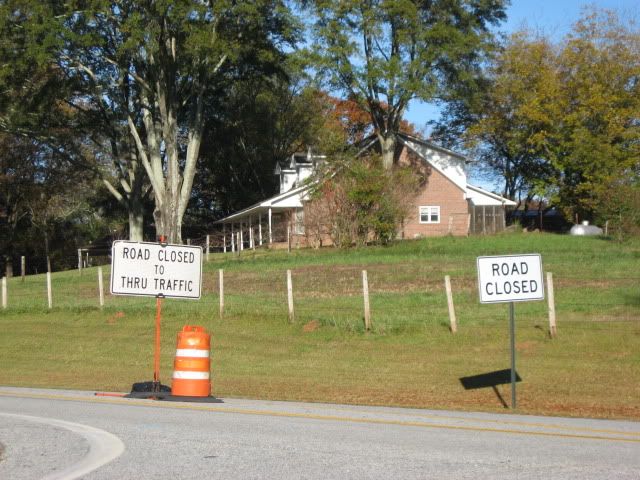 road closed