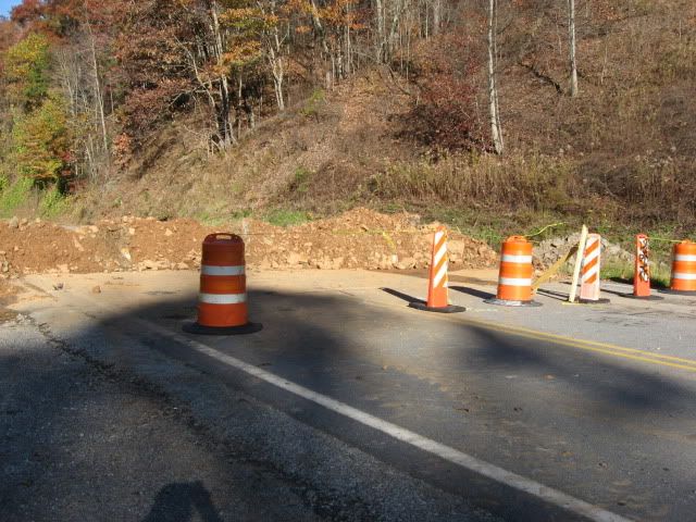 blockaded road