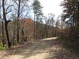 currahee mountain road with currahee mountain in the background