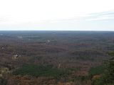 view from the top of currahee mountain