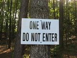 one way do not enter