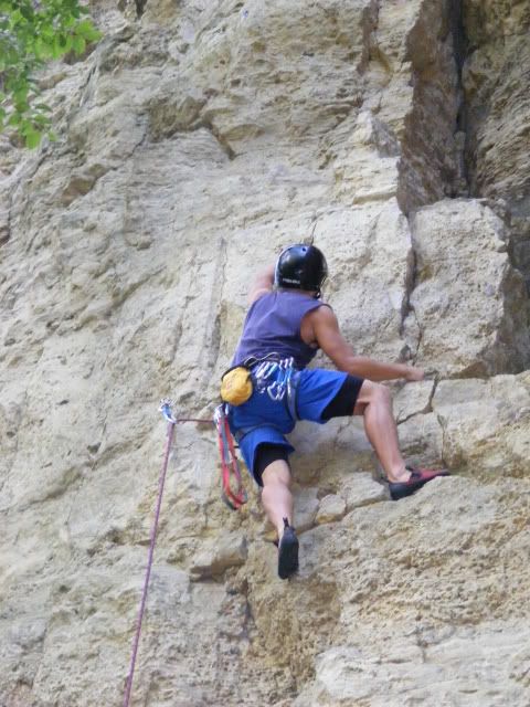 lead climbing