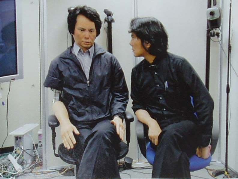 Hiroshi Ishiguro and his twin Hiroshi Ishiguro and his twin