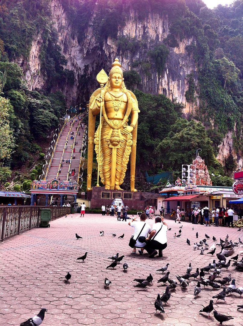 Pigeons at Batu Caves