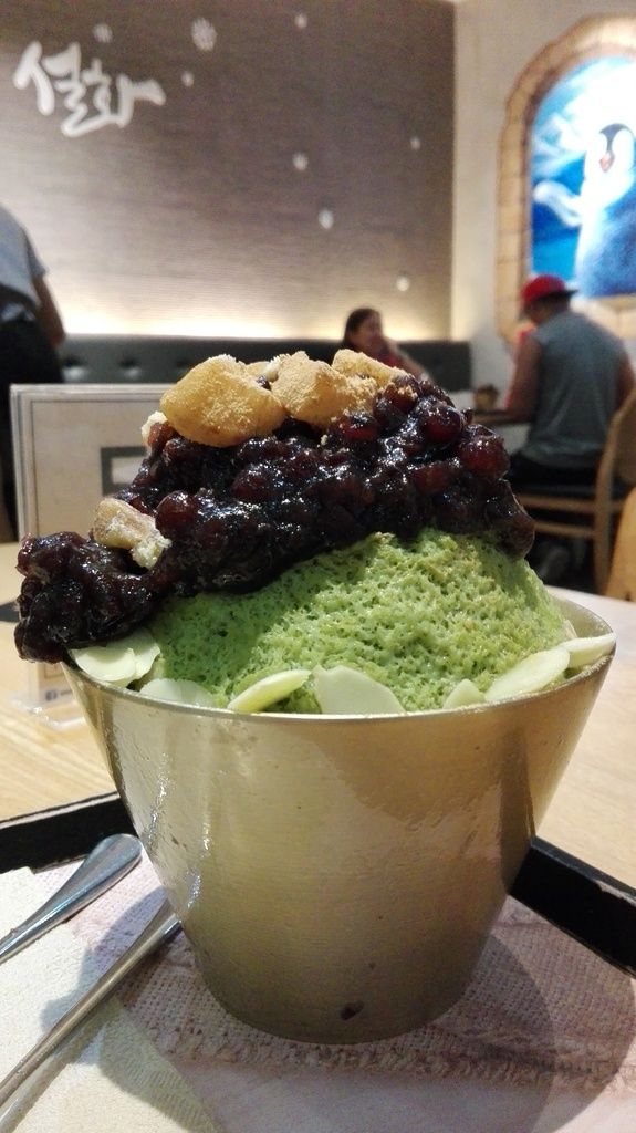 Green tea bingsu at Cafe Seolhwa