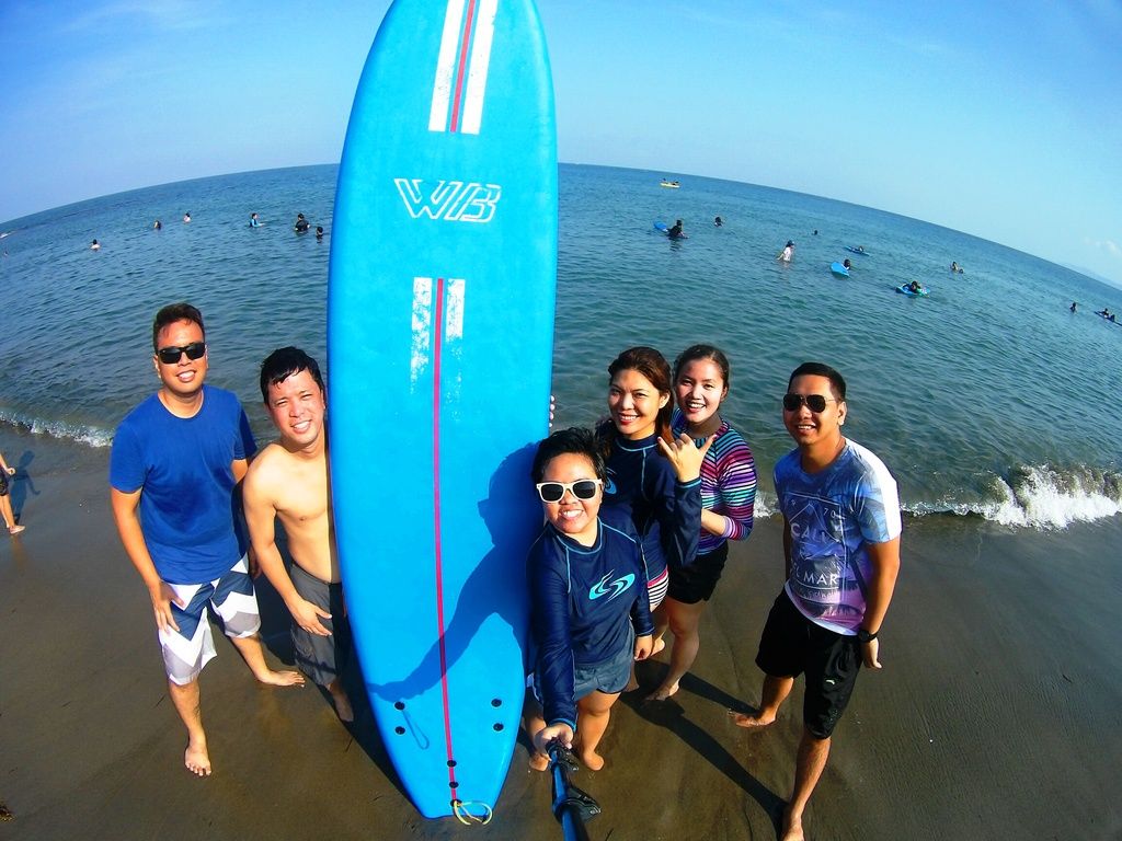 surfing at La Union