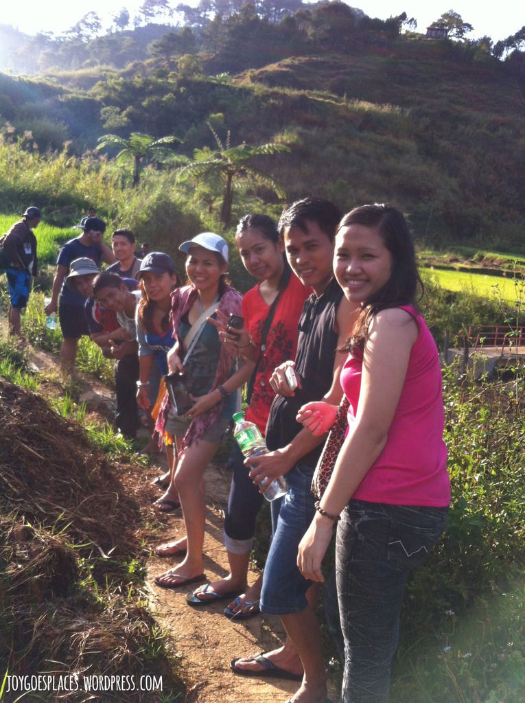 group photo rice paddies