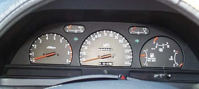 Isuzu Impulse RS Gauge cluster
