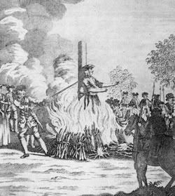 Contary to popular myth most witches were hanged!