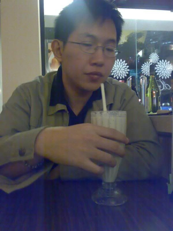 Feng enjoying his drink - *double yucks*