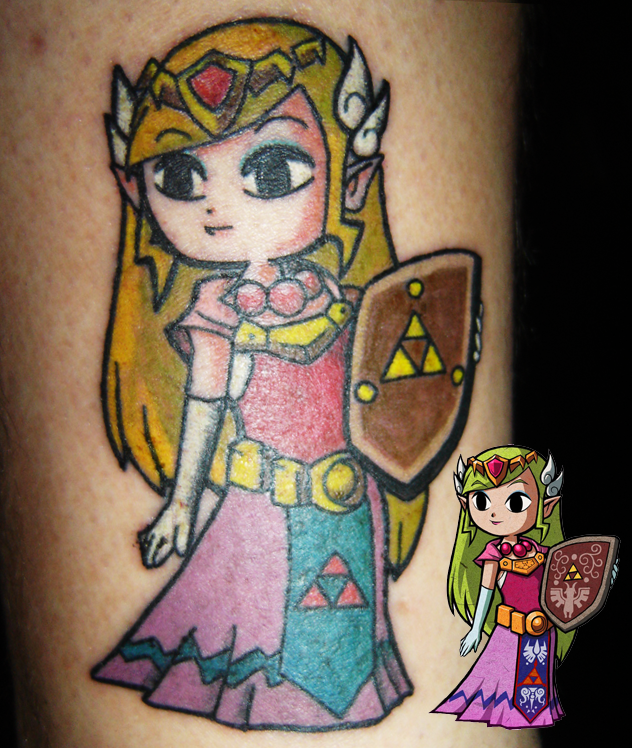 Toon Zelda Tattoo Image