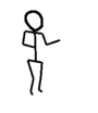 Dancing stick man icon Pictures, Images and Photos