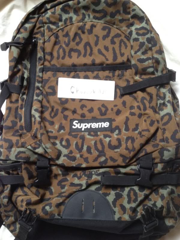 supreme leopard sling bag