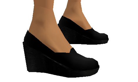  photo Black Wedge Shoes.png