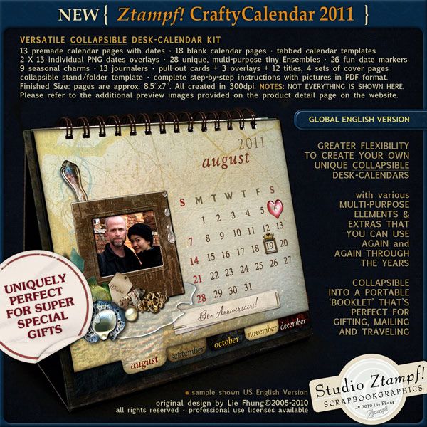 Ztampf! CraftyCalendar 2011 Kit - Global English Version