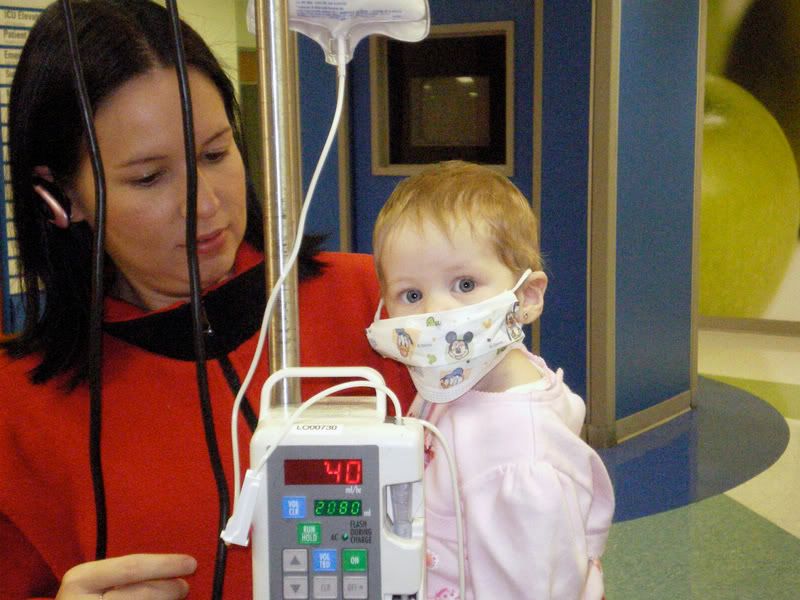 On a walk with mommy