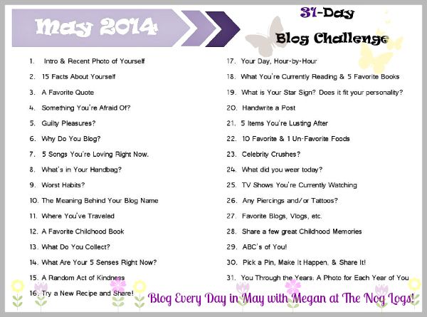 Blog Every Day in May with The Nog Logs