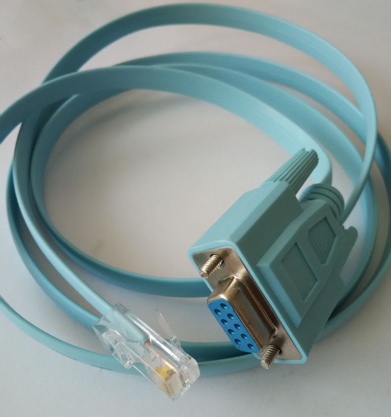 1PC High Quality Blue Cisco Console Rollover Cable DB9 To RJ45 723383