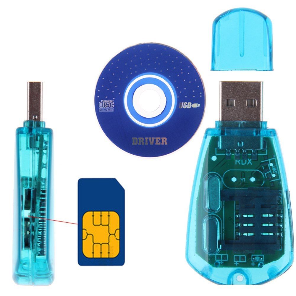 USB SIM Card Reader Writer Copy Clone Copier Backup Adapter All Sim