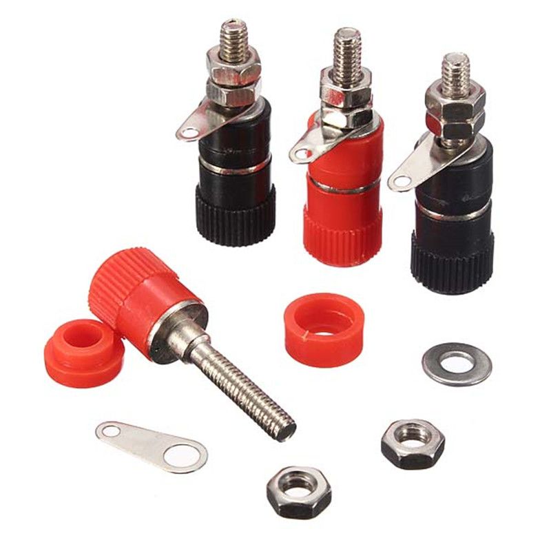 20 PCS 4mm Speaker Terminal socket Binding Post Nut Banana plug jack