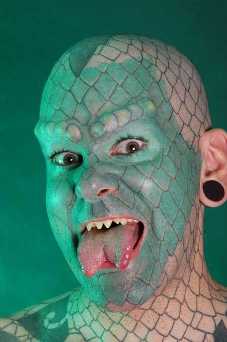 lizard man tattoo. Lizard man, you meet him too?
