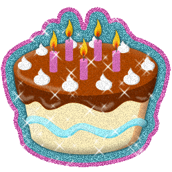 Cake &amp; Candles glitter Pictures, Images and Photos