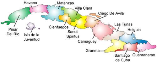 Cuba+map
