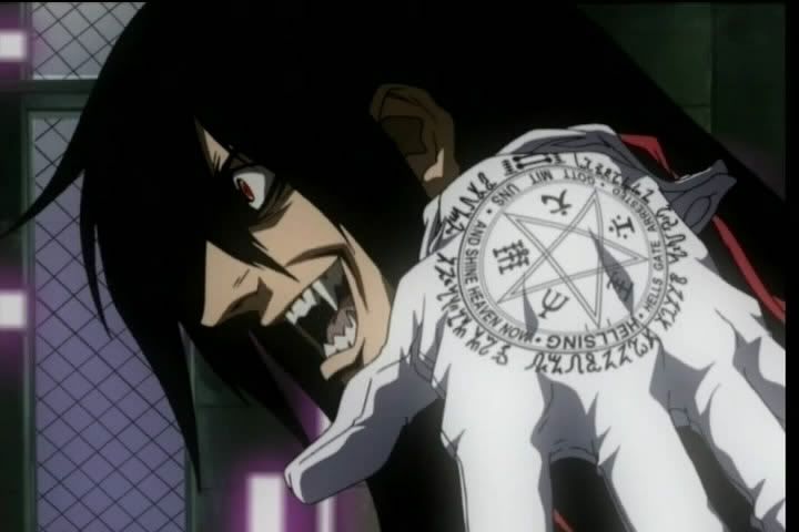 Alucard and the sigil on his glove