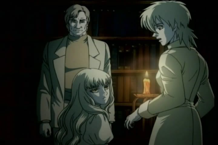 Seras Victoria stares at the young vampire Helena
