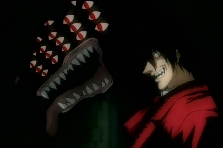 Alucard lets loose one of his Hellhounds