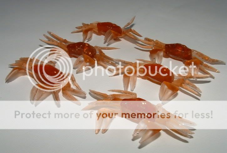 60 NEW Soft Plastic Fish Crab Fishing Lures Bait 2.5  