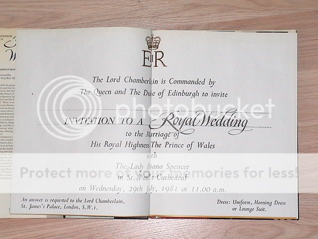 Invitation to a ROYAL WEDDING by Kathryn Spink  