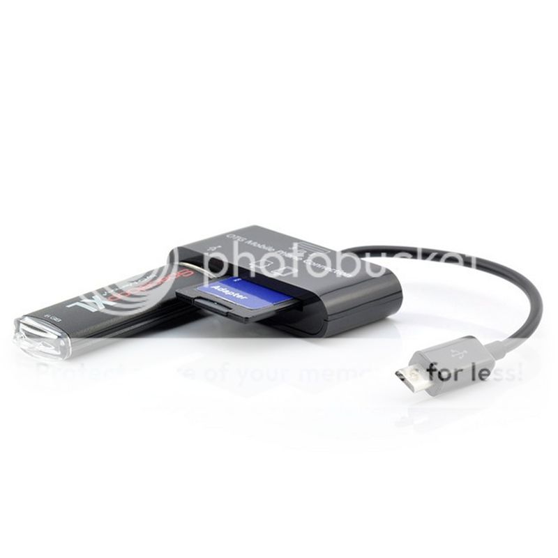 3in1 Male to Female Micro USB Hub Host    Extension SD TF