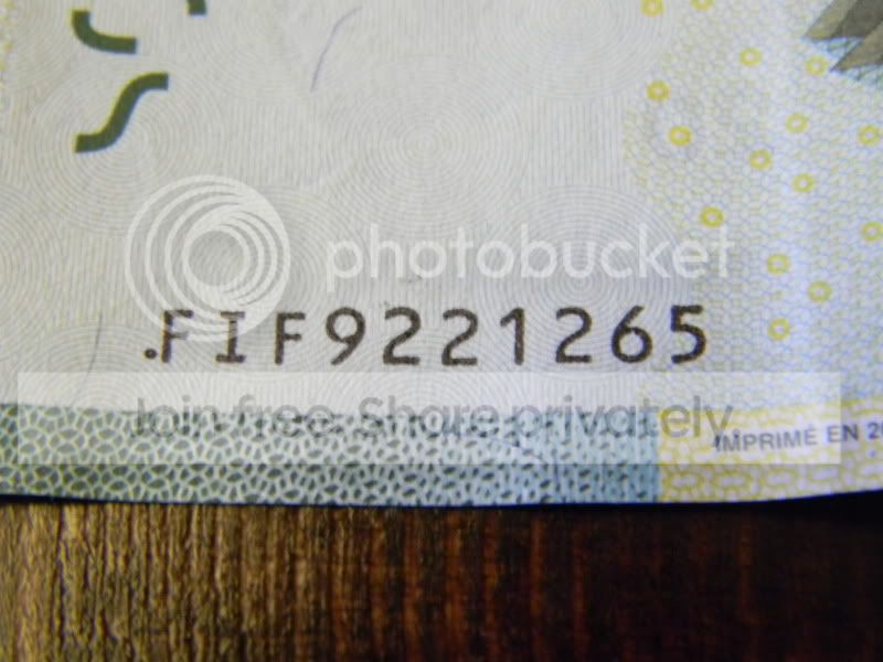 Canadian-20$-Bill-With-Dot-Infront-Of-Serial?